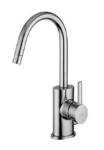 Смеситель Paffoni Berry BR078CR для раковины, с поворотным изливом, без донного клапана, цвет хром