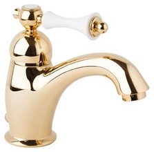 Смеситель Cezares Margot MARGOT-LSM1-03/24-Bi для раковины, золото/белый