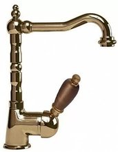 Смеситель Cezares ELITE-LSM2-02-Nc для раковины, бронза, ручка орех