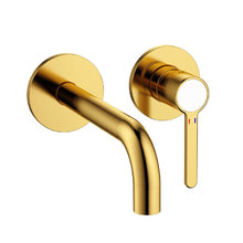 Смеситель для раковины Cezares Eco, брашированное золото, ECO-DI-BORO