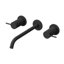 Смеситель для раковины Cezares LEAF-BLI3L-20-L-NOP, черный матовый