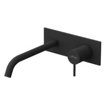 Смеситель для раковины Cezares LEAF-BLI1-20-L-NOP, черный матовый