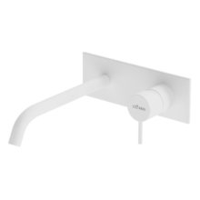 Смеситель для раковины Cezares LEAF-BLI1-20-L-BIO, белый матовый