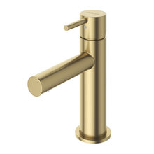 Смеситель для раковины Cezares LEAF-LSM1-L-SR, с донным клапаном, золото