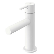 Смеситель для раковины Cezares LEAF-LSM1-L-BIO, с донным клапаном, белый матовый