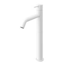 Смеситель для раковины Cezares LEAF-LC2-L-BIO, с донным клапаном, белый матовый