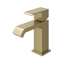 Смеситель для раковины Cezares PORTA-LS1-SR, с донным клапаном, золото