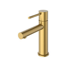 Смеситель для раковины Cezares RELAX-LS2-BORO, с донным клапаном, брашированное золото