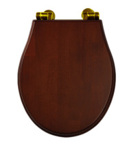 Крышка-сиденье Migliore Bella ML.BLL-26.110.NC.DO с системой Mi.CRolift, орех/фурнитура золото