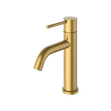 Смеситель для раковины Cezares RELAX-LS1-BORO, с донным клапаном, брашированное золото