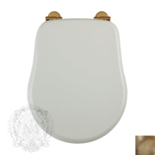 Крышка-сиденье Migliore Bella ML.BLL-26.110.LB.BR с системой Mi.CRolift, белый лак/фурнитура бронза