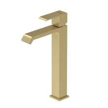 Смеситель для раковины Cezares PORTA-LC-SR, с донным клапаном, золото