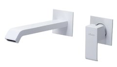 Смеситель для раковины Cezares Porta-BLI2-BIO, с донным клапаном, белый матовый