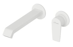 Смеситель для раковины Cezares Nautic-BLI2-BIO, с донным клапаном, белый матовый