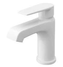 Смеситель для раковины Cezares Nautic-LS1-BIO, с донным клапаном, белый матовый