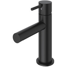 Смеситель для раковины Cezares Leaf-LSM1-L-NOP, с донным клапаном, черный матовый