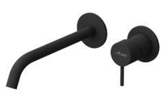 Смеситель для раковины Cezares Leaf-BLI2-L-NOP, черный матовый