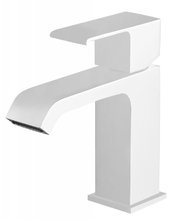 Смеситель для раковины Cezares Porta PORTA-LS1-BIO, с донным клапаном, белый матовый