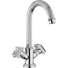 Смеситель Cezares Olimp LS2-01-Sw цвет хром, ручки квадратные Swarovski