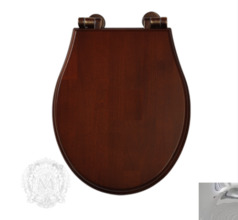 Крышка-сиденье Migliore Impero ML.IMP-26.210.NC.CR с системой Mi.CRolift, цвет Noce, крепления хром