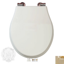 Крышка-сиденье Migliore Impero ML.IMP-26.210.LB.DO с системой Mi.CRolift, цвет Laccato Bianco, крепления золото