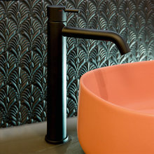 Смеситель Cisal Less New LN00354040 для раковины, высокий h287 мм, без донного клапана, цвет черный матовый