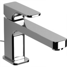 Смеситель Cisal Cubic CU00151121 однорычажный для раковины на 1 отверстие с донным клапаном, цвет хром