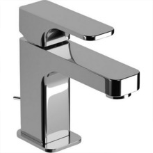 Смеситель Cisal Cubic CU00051121 однорычажный для раковины на 1 отверстие с донным клапаном, цвет хром