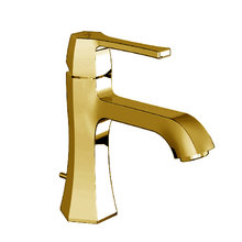 Смеситель Cisal Cherie CH0005147C однорычажный для раковины на 1 отверстие с донным клапаном, цвет золото