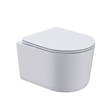 Унитаз подвесной Art&Max Bolzano AM001CHR/SC, безободковый, сиденье микролифт, белый