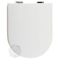 Крышка-сиденье Migliore Flavia, цвет Laccato Bianco, фурнитура хром