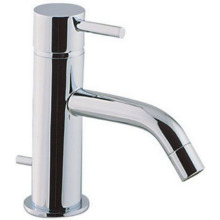 Смеситель Cisal Less Minimal однорычажный для раковины на 1 отверстие с донным клапаном, цвет хром (LM00051021)