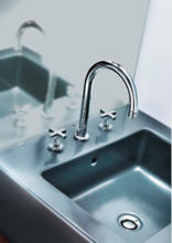 Смеситель Cisal Barcelona Quad BQ00107021 для раковины с донным клапаном, хром