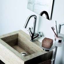 Смеситель Cisal Barcelona Quad BQ00152021 для раковнины с донным клапаном, хром