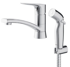 Смеситель для раковины Damixa Jupiter 770230001, с гигиеническим душем, хром