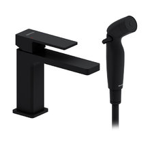 Смеситель для раковины Damixa Gala 530300300, с гигиеническим душем, цвет черный матовый