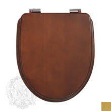 Крышка-сиденье Migliore Augusta, цвет Noce, фурнитура золото