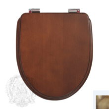 Крышка-сиденье Migliore Augusta, цвет Noce, фурнитура бронза