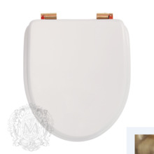 Крышка-сиденье Migliore Augusta, цвет Laccato Bianco, фурнитура бронза