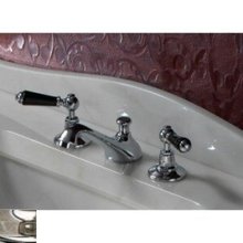 Cмеситель Devon&Devon Black Dandy MARF46NKSBD для раковины на 3 отв., блестящий никель