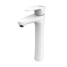 Смеситель для раковины Dorff Alpha, высокий, D9022000WH, белый