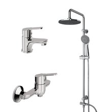 Комплект смесителей Dorff Norma D0101040 для ванны, душа, раковины, хром