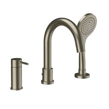 Смеситель для ванны Gessi Via Tortona, 18637/149, на 3 выхода, цвет матовый никель