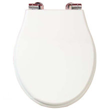 Сиденье для унитаза Migliore Gianeta 20953 белое, фурнитура бронза