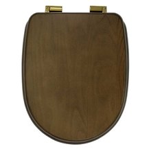 Сиденье для унитаза Migliore Gianeta 20951 цвет орех, фурнитура золото