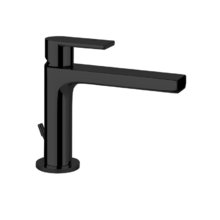 Смеситель для раковины Gessi Via Manzoni, 38601/299, с донным клапаном, цвет черный матовый
