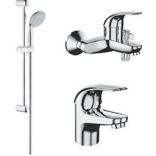 Душевой комплект смесителей Grohe Euroeco 124428 3в1 (набор-гарнитур хром)