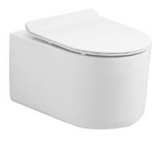 Подвесной безободковый унитаз Art&Max Rimini AM204CHR, белый