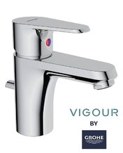 Смеситель для раковины Grohe Vigour 75140826, с донным клапаном, хром