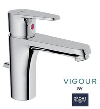 Смеситель для раковины Grohe Vigour Clivia 75140326, с донным клапаном, хром